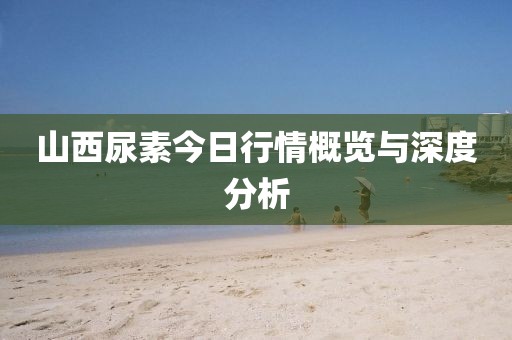 山西尿素今日行情概览与深度分析