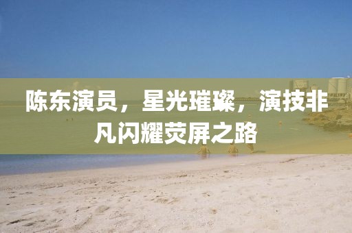 陈东演员，星光璀璨，演技非凡闪耀荧屏之路
