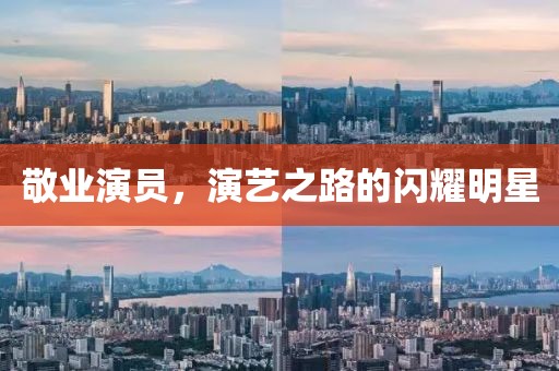 敬业演员，演艺之路的闪耀明星