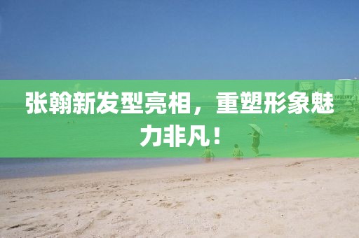 张翰新发型亮相，重塑形象魅力非凡！