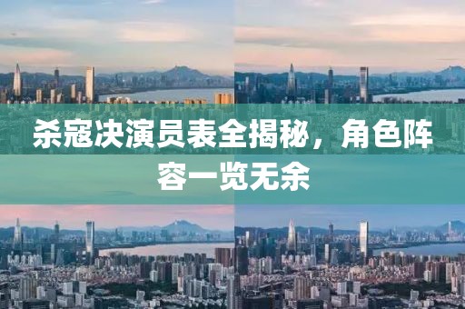 杀寇决演员表全揭秘，角色阵容一览无余