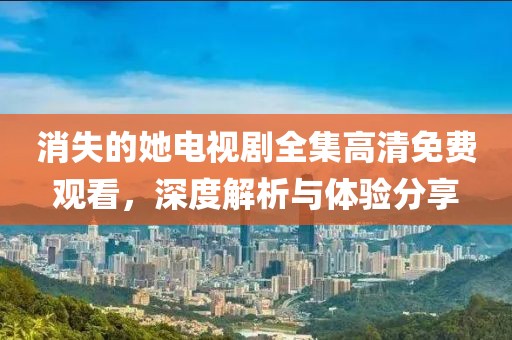 消失的她电视剧全集高清免费观看，深度解析与体验分享
