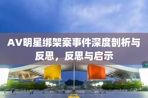 AV明星绑架案事件深度剖析与反思，反思与启示