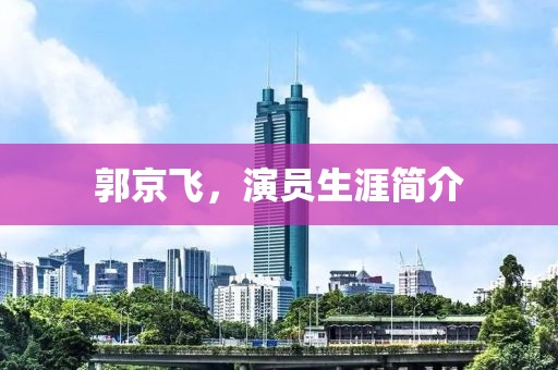 郭京飞，演员生涯简介