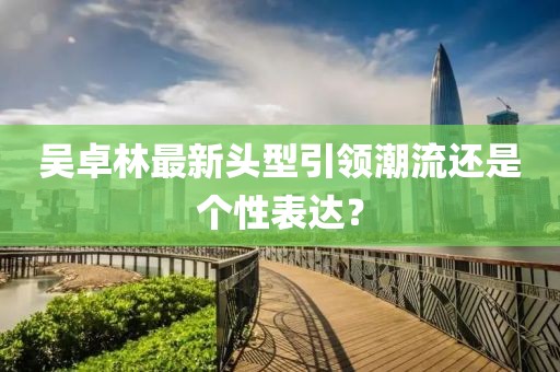 吴卓林最新头型引领潮流还是个性表达？