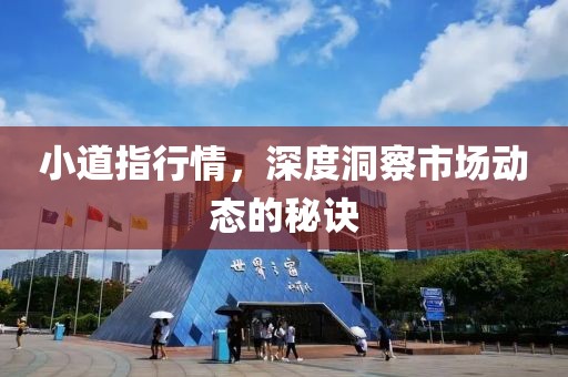 小道指行情，深度洞察市场动态的秘诀