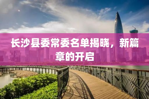 长沙县委常委名单揭晓，新篇章的开启
