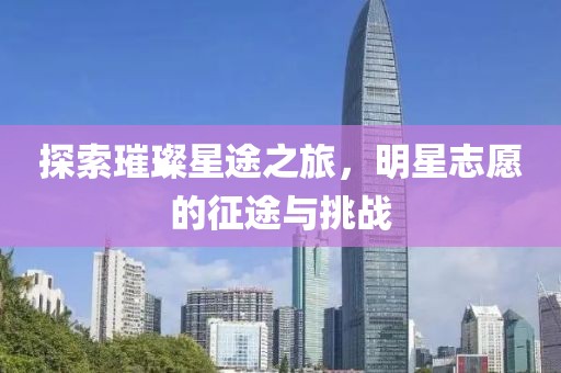 探索璀璨星途之旅，明星志愿的征途与挑战