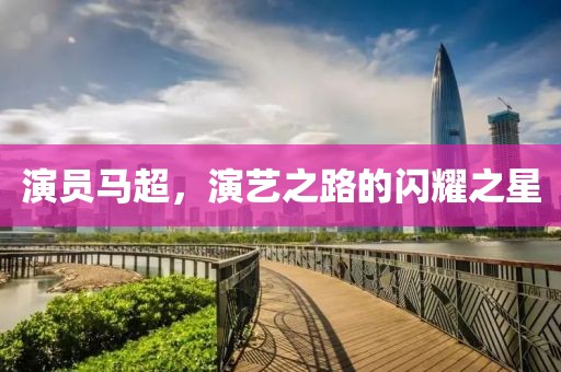 演员马超，演艺之路的闪耀之星