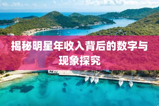 揭秘明星年收入背后的数字与现象探究