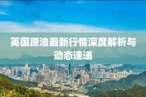 英国原油最新行情深度解析与动态速递