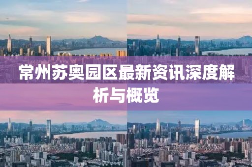 常州苏奥园区最新资讯深度解析与概览