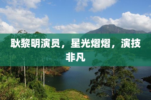 耿黎明演员，星光熠熠，演技非凡