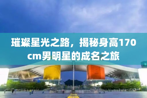 璀璨星光之路，揭秘身高170cm男明星的成名之旅