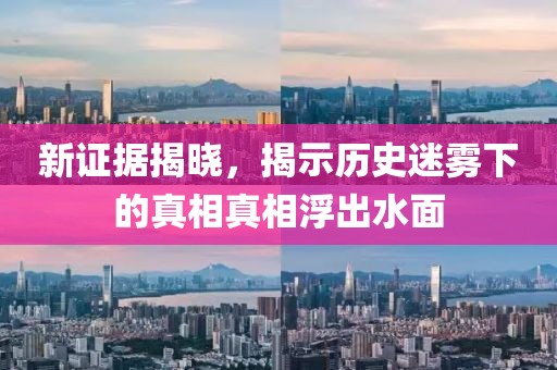 新证据揭晓，揭示历史迷雾下的真相真相浮出水面