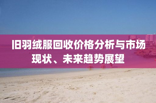 旧羽绒服回收价格分析与市场现状、未来趋势展望