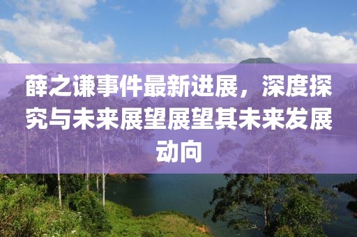 薛之谦事件最新进展，深度探究与未来展望展望其未来发展动向