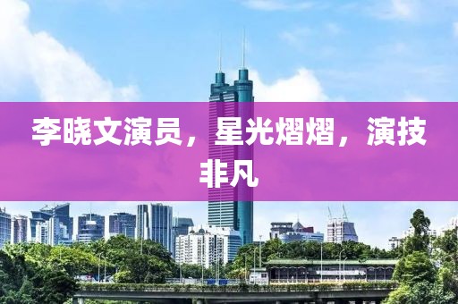 李晓文演员，星光熠熠，演技非凡