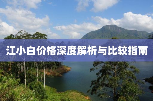 江小白价格深度解析与比较指南